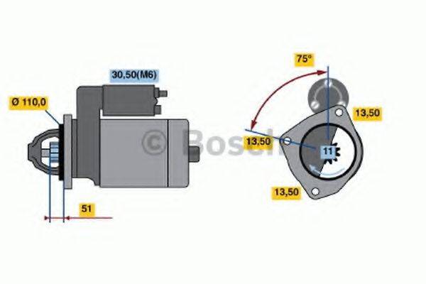 BOSCH 0001372007 Стартер