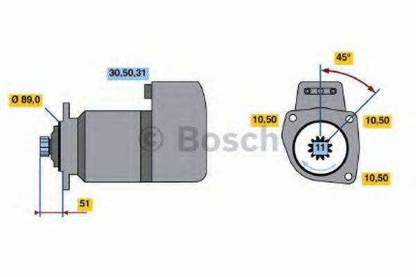 BOSCH 0001416043 Стартер