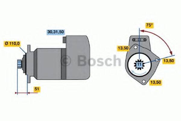 BOSCH 0001416068 Стартер