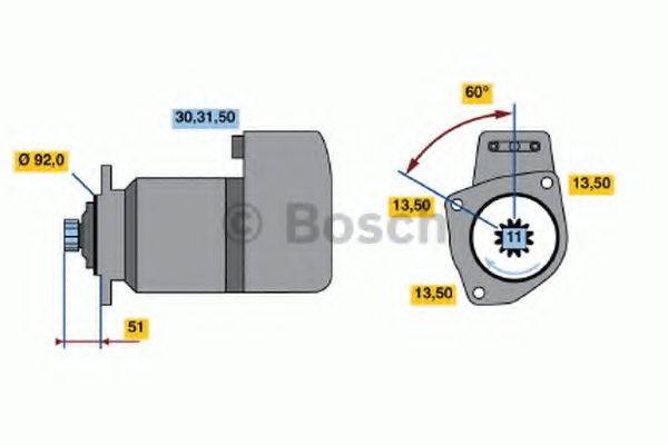 BOSCH 0001417045 Стартер