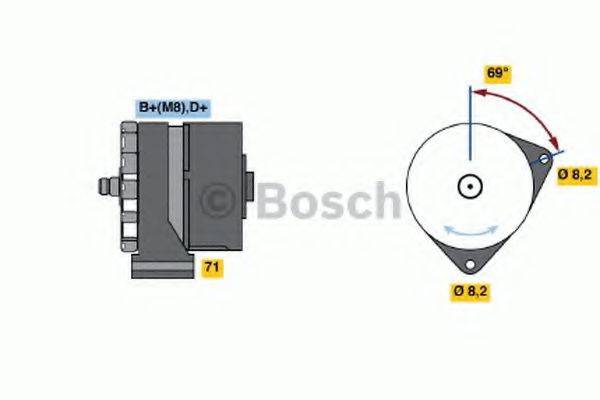 BOSCH 0120469992 Генератор