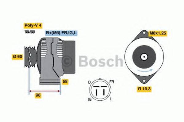 BOSCH 0123315020 Генератор