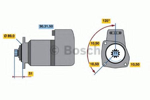 BOSCH 0986011460 Стартер