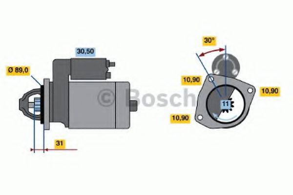 BOSCH 0986018990 Стартер