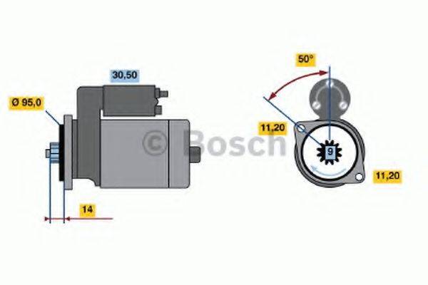 BOSCH 0986016031 Стартер