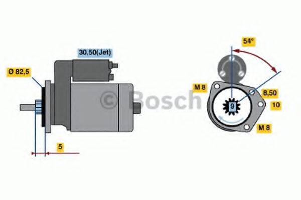 BOSCH 0986016800 Стартер