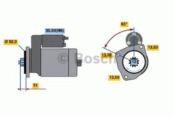 BOSCH 0986021480 Стартер