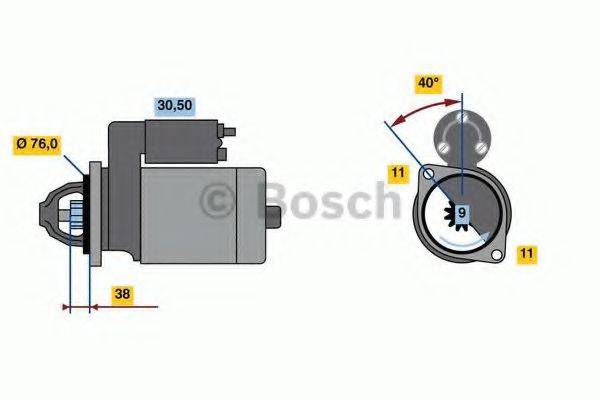 BOSCH 0986023780 Стартер