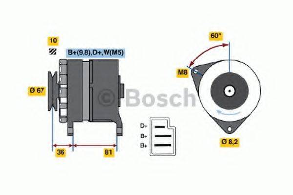 BOSCH 0986030760 Генератор