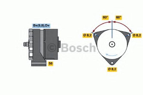 BOSCH 0986031020 Генератор