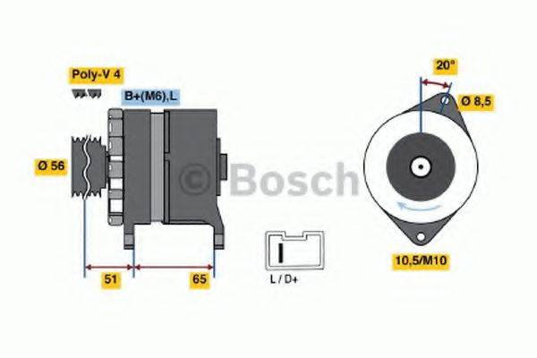 BOSCH 0986032790 Генератор