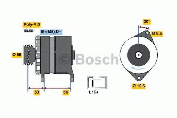 BOSCH 0986036480 Генератор