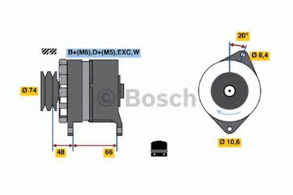 BOSCH 0986037241 Генератор