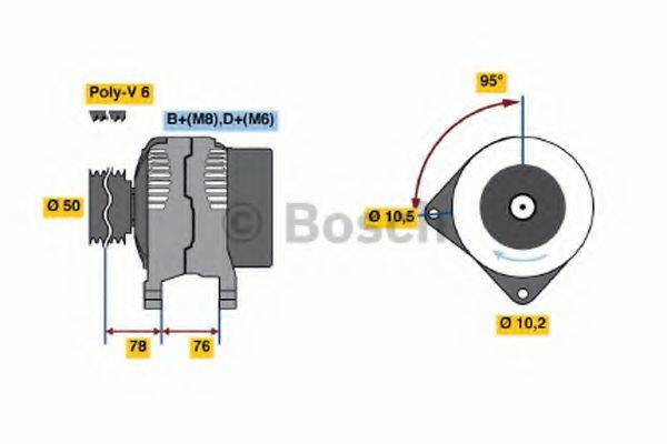 BOSCH 0986039000 Генератор