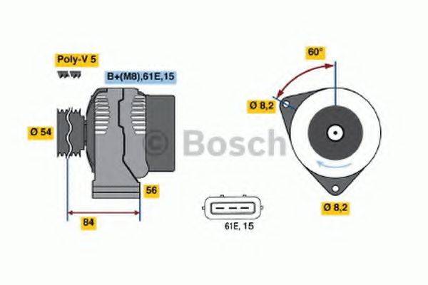 BOSCH 0986039831 Генератор