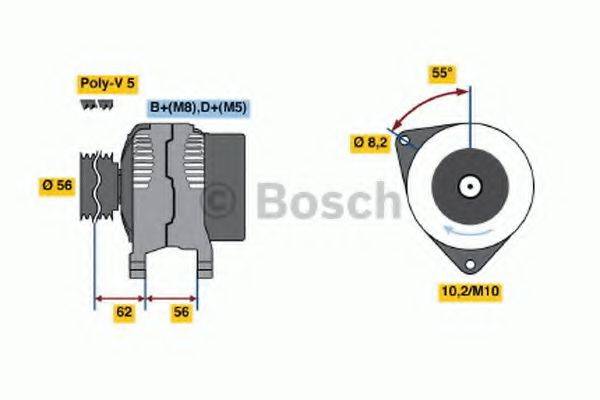 BOSCH 0986040201 Генератор