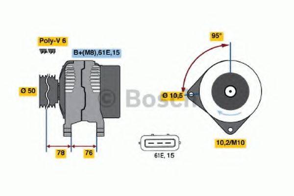 BOSCH 0123325010 Генератор