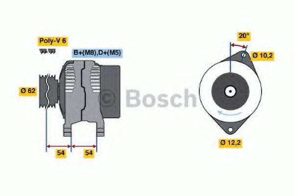 BOSCH 0986040691 Генератор