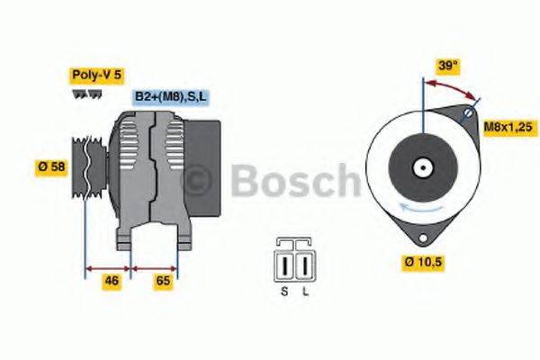 BOSCH 0986042680 Генератор