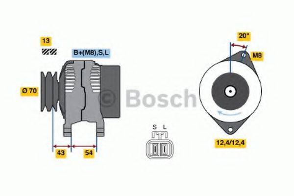 BOSCH 0986045611 Генератор