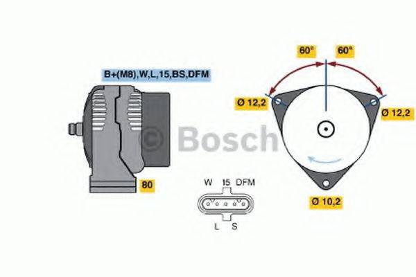 BOSCH 0986047430 Генератор