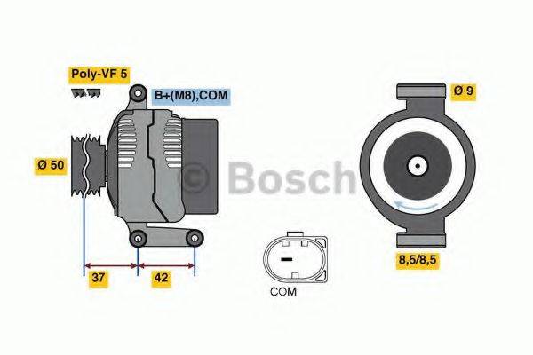 BOSCH 0986080040 Генератор