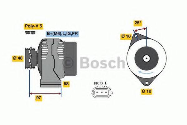 BOSCH 0986081210 Генератор