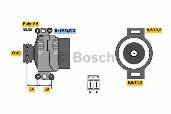 BOSCH 0986081300 Генератор