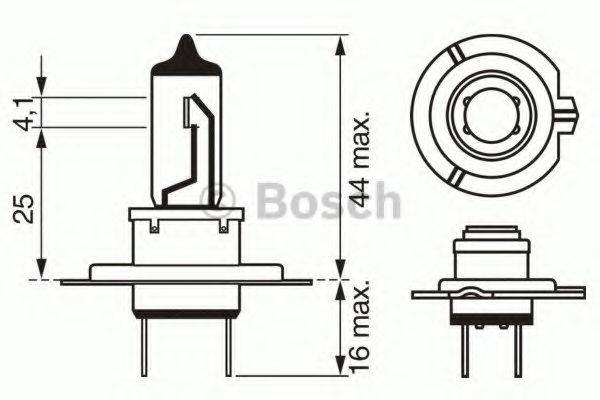 BOSCH 1987302073 Лампа накаливания, фара дальнего света; Лампа накаливания, основная фара