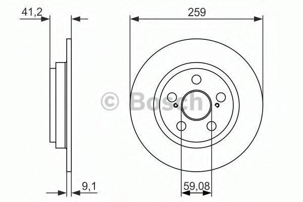 BOSCH 0986479766 Тормозной диск