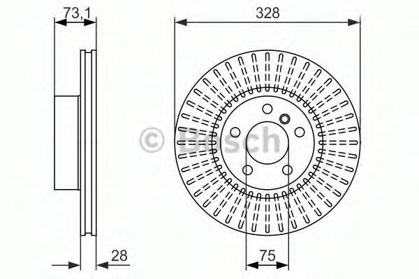 BOSCH 0986479771 Тормозной диск