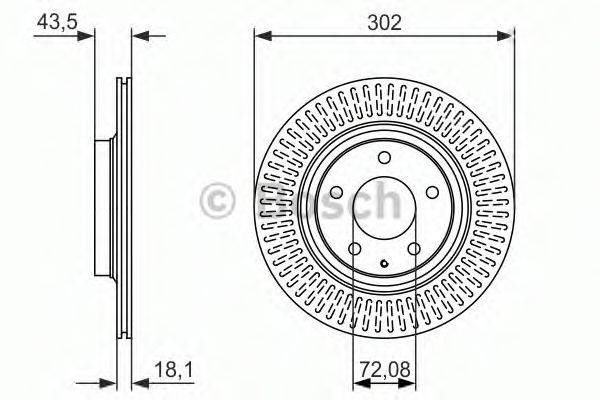 BOSCH 0986479796 Тормозной диск