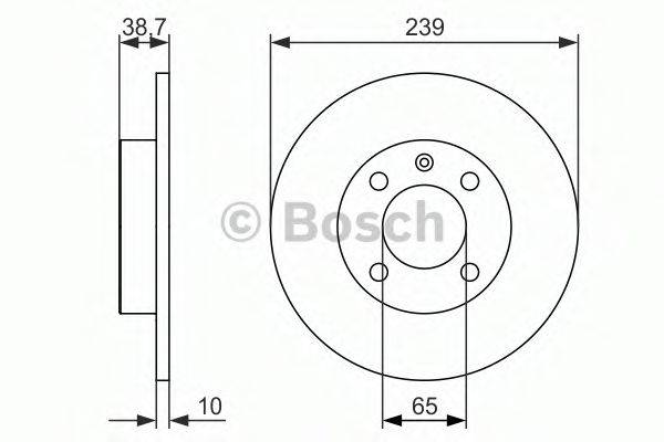 BOSCH 0986479824 Тормозной диск