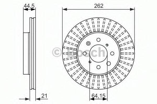 BOSCH 0986479838 Тормозной диск