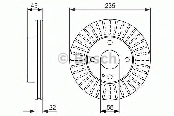 BOSCH 0986479842 Тормозной диск