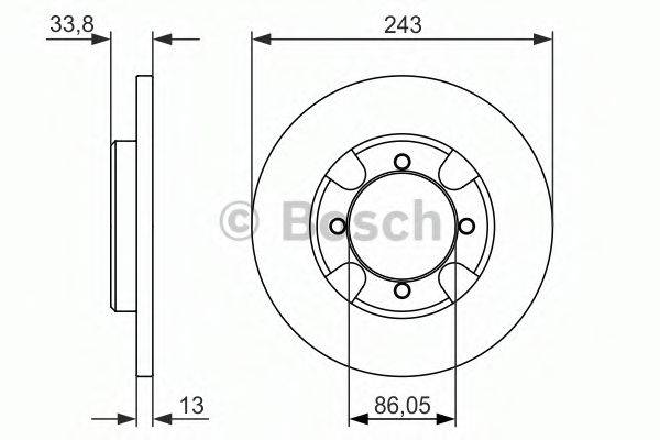 BOSCH 0986479846 Тормозной диск