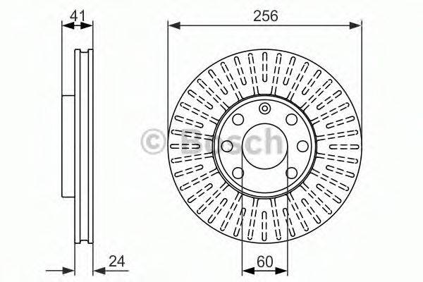 BOSCH 0986479855 Тормозной диск