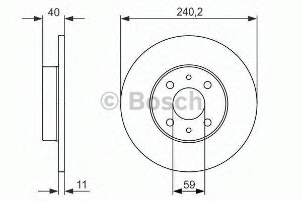 BOSCH 0986479857 Тормозной диск