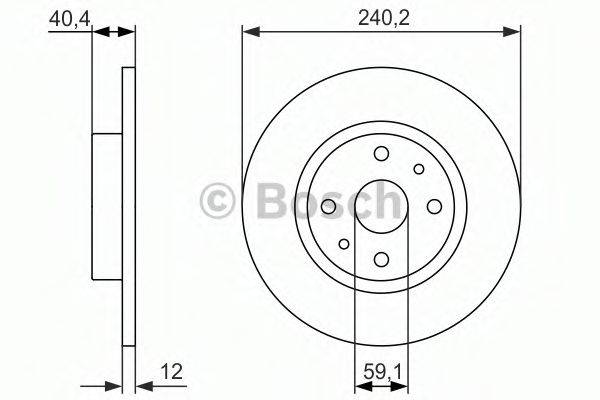 BOSCH 0986479858 Тормозной диск