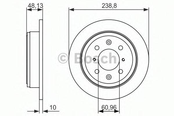 BOSCH 0986479860 Тормозной диск