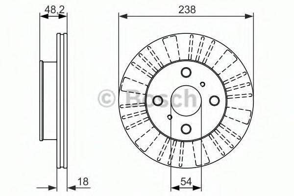 BOSCH 0986479862 Тормозной диск