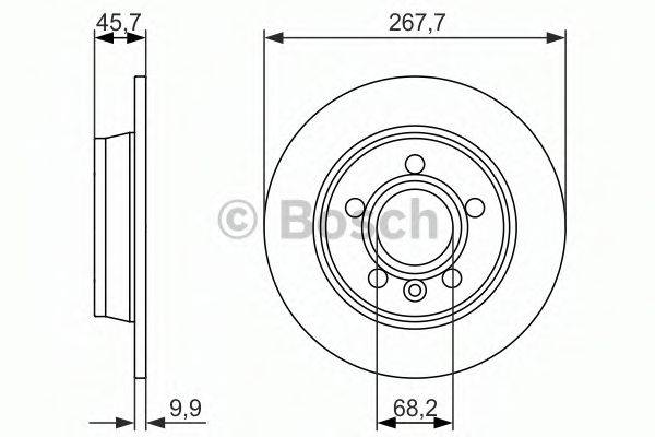 BOSCH 0986479863 Тормозной диск