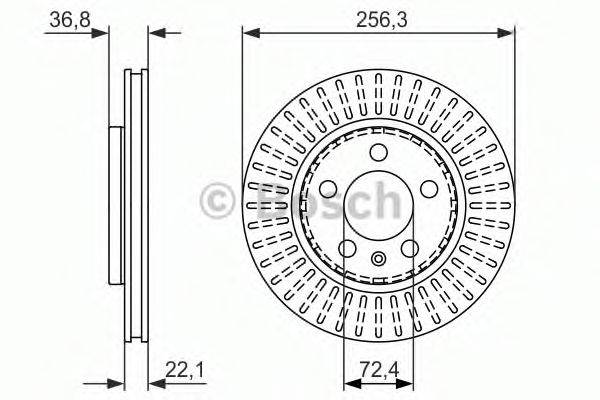 BOSCH 0986479871 Тормозной диск