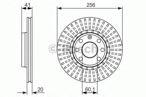 BOSCH 0986479876 Тормозной диск