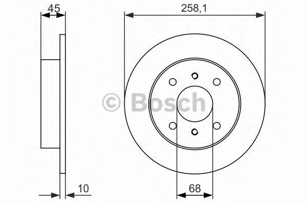 BOSCH 0986479880 Тормозной диск