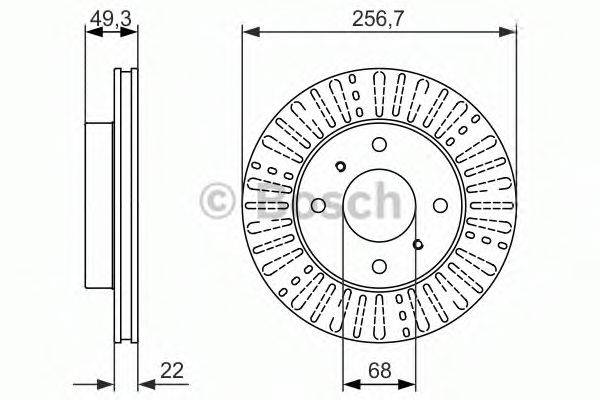 BOSCH 0986479881 Тормозной диск