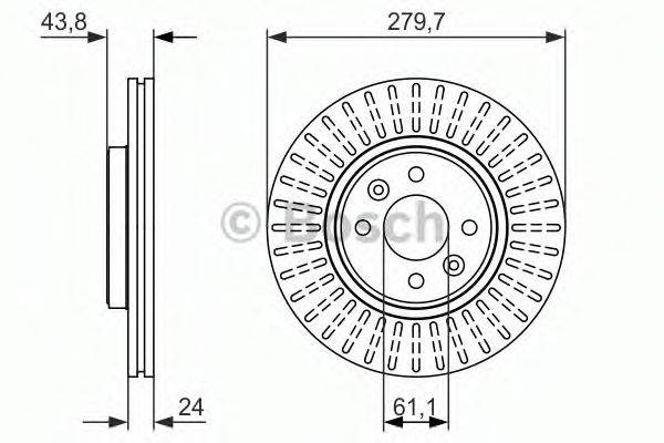 BOSCH 0986479885 Тормозной диск