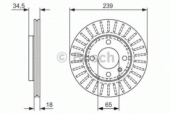 BOSCH 0986479891 Тормозной диск