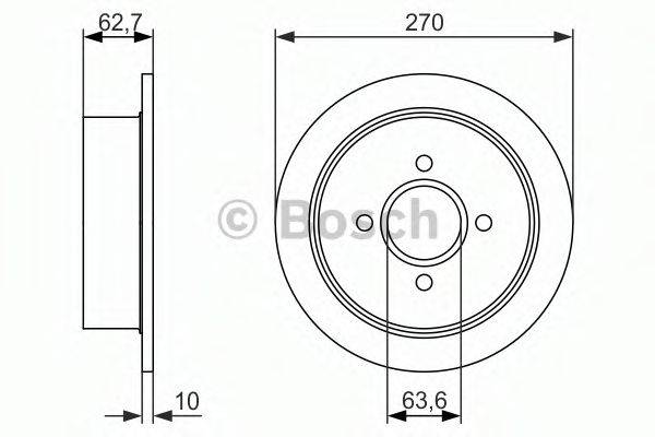 BOSCH 0986479897 Тормозной диск