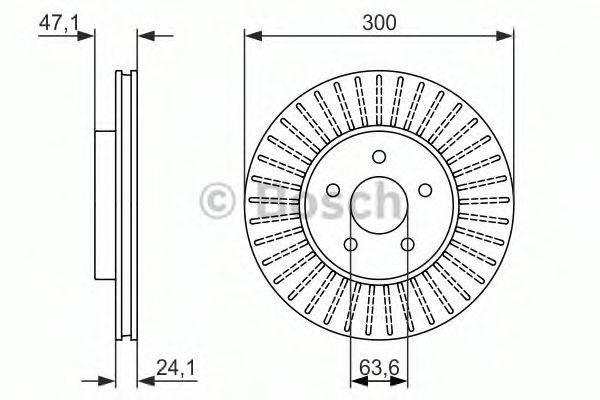 BOSCH 0986479899 Тормозной диск